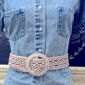 Abercrombie & Fitch Genuine Leather Braided Belt